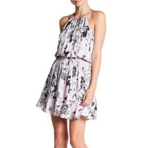 Parker ruffled halter dress